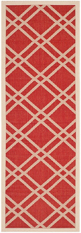 Safavieh Courtyard Cy6923 - 248 Red / Bone Rugs - Safavieh - cy6923 - 248 - 27