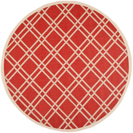 Safavieh Courtyard Cy6923 - 248 Red / Bone Rugs - Safavieh - cy6923 - 248 - 8r