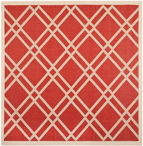 Safavieh Courtyard Cy6923 - 248 Red / Bone Rugs - Safavieh - cy6923 - 248 - 8sq