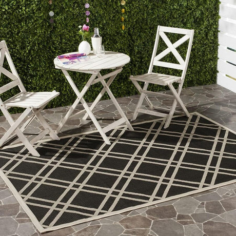 Safavieh Courtyard Cy6923 - 266 Black / Beige Rugs - Safavieh - cy6923 - 266 - 2