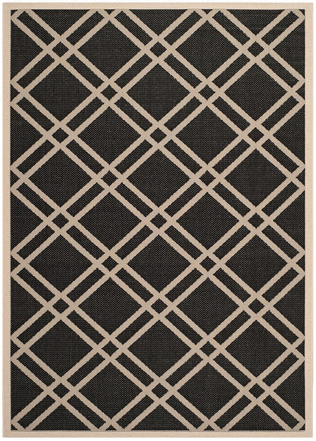 Safavieh Courtyard Cy6923 - 266 Black / Beige Rugs - Safavieh - cy6923 - 266 - 2