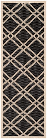 Safavieh Courtyard Cy6923 - 266 Black / Beige Rugs - Safavieh - cy6923 - 266 - 27