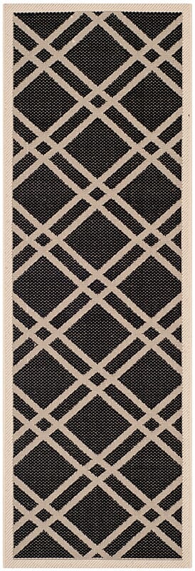 Safavieh Courtyard Cy6923 - 266 Black / Beige Rugs - Safavieh - cy6923 - 266 - 27