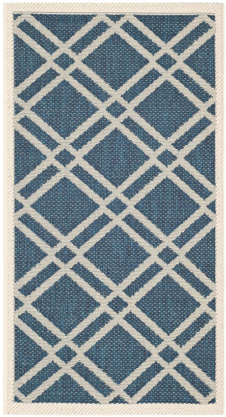 Safavieh Courtyard Cy6923 - 268 Navy / Beige Rugs - Safavieh - cy6923 - 268 - 4r