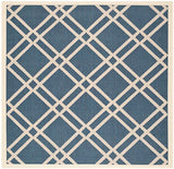 Safavieh Courtyard Cy6923 - 268 Navy / Beige Rugs - Safavieh - cy6923 - 268 - 4sq