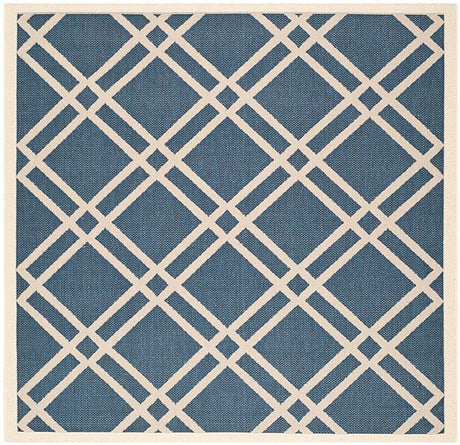 Safavieh Courtyard Cy6923 - 268 Navy / Beige Rugs - Safavieh - cy6923 - 268 - 4sq