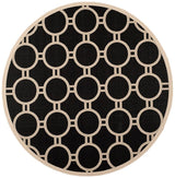 Safavieh Courtyard Cy6924 - 266 Black / Beige Rugs - Safavieh - cy6924 - 266 - 8r