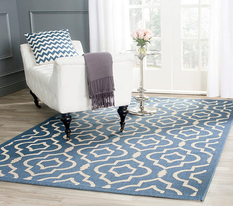 Safavieh Courtyard Cy6926 - 243 Blue / Beige Rugs - Safavieh - cy6926 - 243 - 2