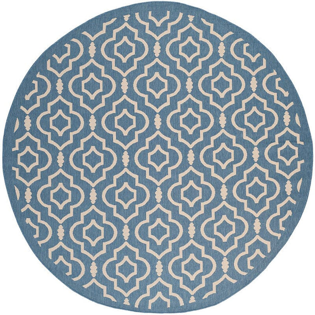 Safavieh Courtyard Cy6926 - 243 Blue / Beige Rugs - Safavieh - cy6926 - 243 - 8r