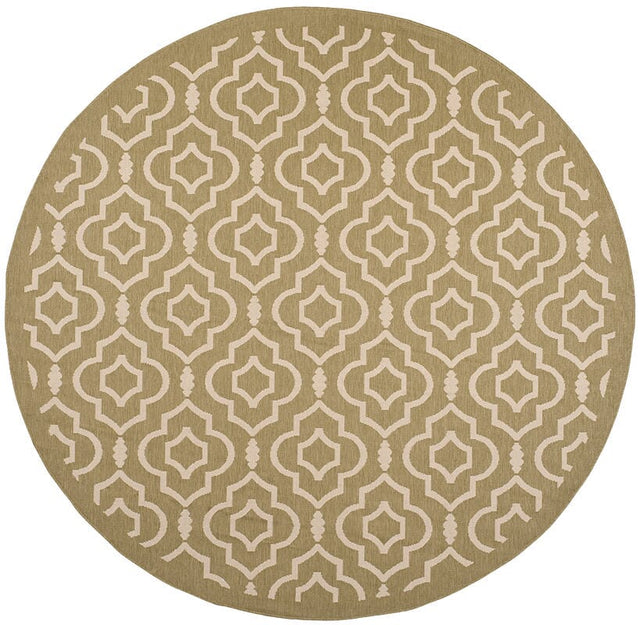 Safavieh Courtyard Cy6926 - 244 Green / Beige Rugs - Safavieh - cy6926 - 244 - 8r