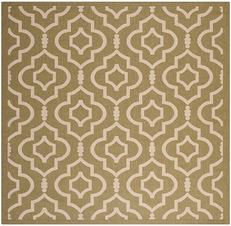 Safavieh Courtyard Cy6926 - 244 Green / Beige Rugs - Safavieh - cy6926 - 244 - 8sq