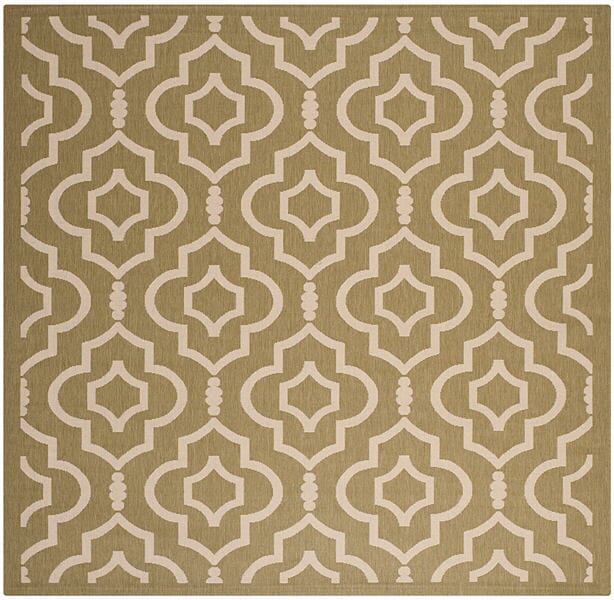 Safavieh Courtyard Cy6926 - 244 Green / Beige Rugs - Safavieh - cy6926 - 244 - 8sq