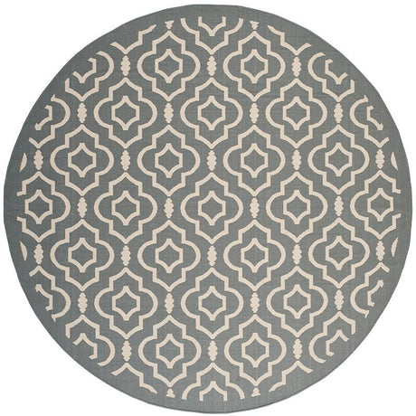 Safavieh Courtyard Cy6926 - 246 Anthracite / Beige Rugs - Safavieh - cy6926 - 246 - 5r