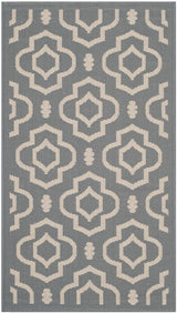 Safavieh Courtyard Cy6926 - 246 Anthracite / Beige Rugs - Safavieh - cy6926 - 246 - 5r