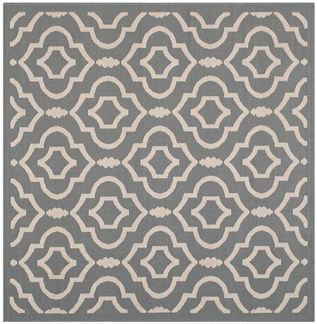 Safavieh Courtyard Cy6926 - 246 Anthracite / Beige Rugs - Safavieh - cy6926 - 246 - 5sq