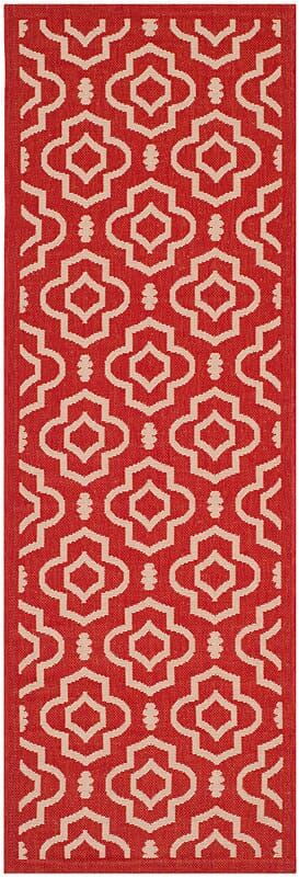 Safavieh Courtyard Cy6926 - 248 Red / Bone Rugs - Safavieh - cy6926 - 248 - 27