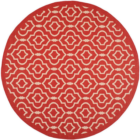 Safavieh Courtyard Cy6926 - 248 Red / Bone Rugs - Safavieh - cy6926 - 248 - 8r