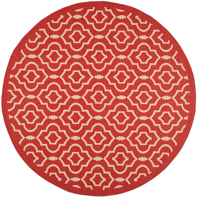 Safavieh Courtyard Cy6926 - 248 Red / Bone Rugs - Safavieh - cy6926 - 248 - 8r