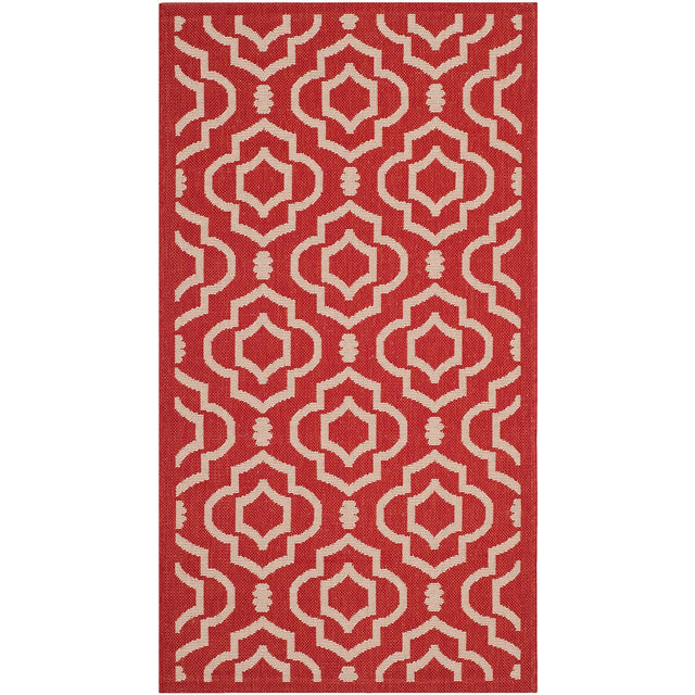 Safavieh Courtyard Cy6926 - 248 Red / Bone Rugs - Safavieh - cy6926 - 248 - 8r