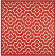 Safavieh Courtyard Cy6926 - 248 Red / Bone Rugs - Safavieh - cy6926 - 248 - 8sq