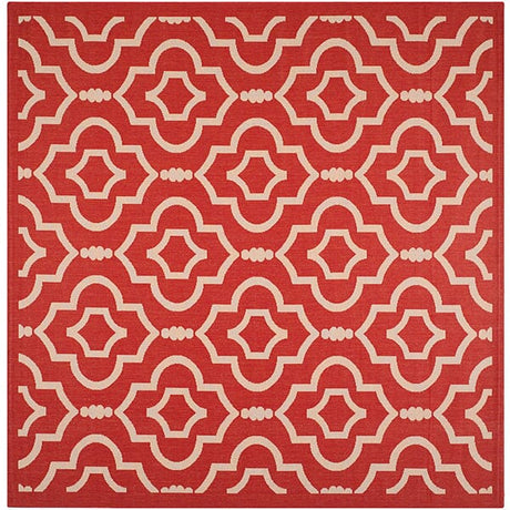 Safavieh Courtyard Cy6926 - 248 Red / Bone Rugs - Safavieh - cy6926 - 248 - 8sq