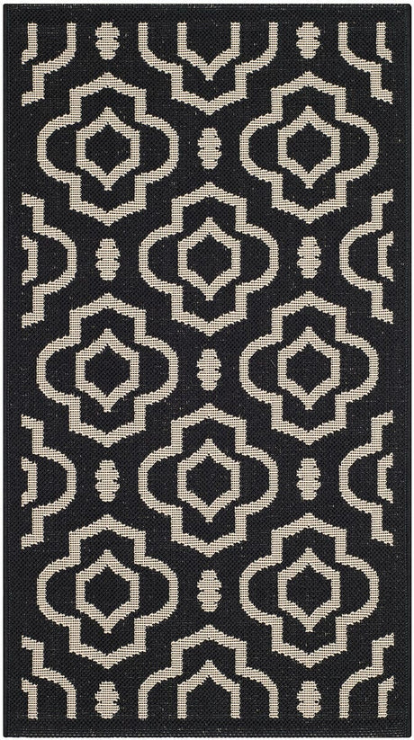 Safavieh Courtyard Cy6926 - 266 Black / Beige Rugs - Safavieh - cy6926 - 266 - 8r