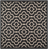 Safavieh Courtyard Cy6926 - 266 Black / Beige Rugs - Safavieh - cy6926 - 266 - 8sq