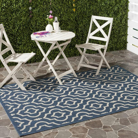 Safavieh Courtyard Cy6926 - 268 Navy / Beige Rugs - Safavieh - cy6926 - 268 - 2