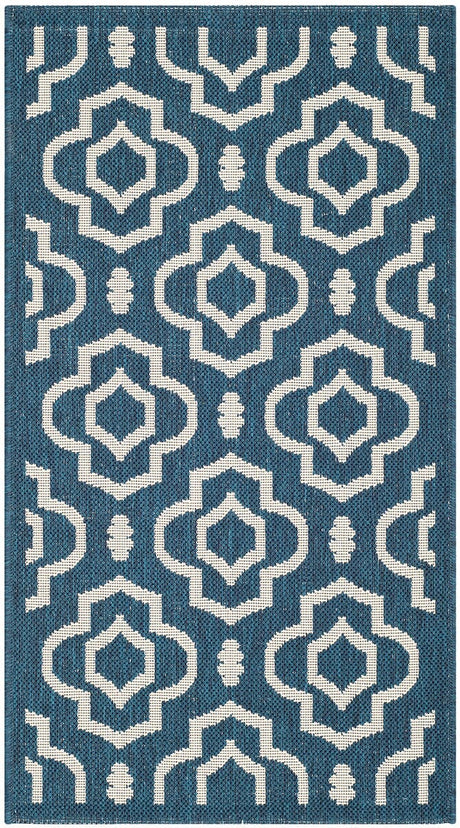 Safavieh Courtyard Cy6926 - 268 Navy / Beige Rugs - Safavieh - cy6926 - 268 - 5r