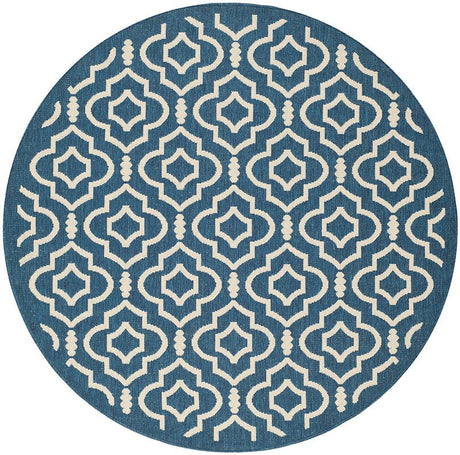 Safavieh Courtyard Cy6926 - 268 Navy / Beige Rugs - Safavieh - cy6926 - 268 - 5r