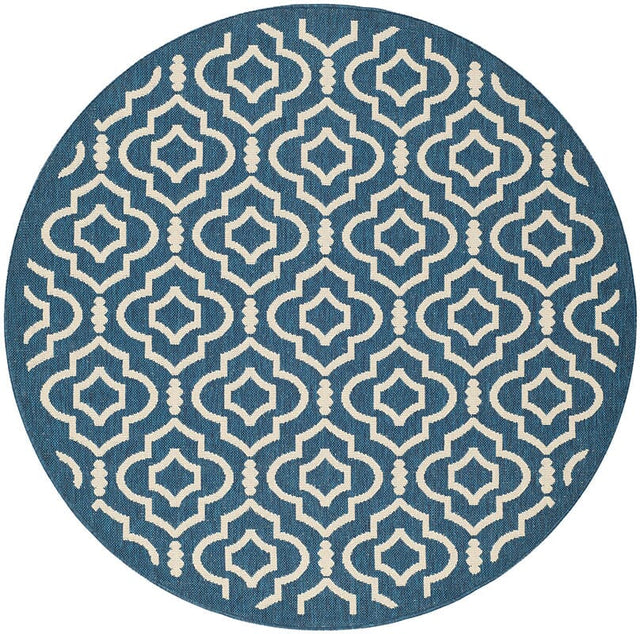 Safavieh Courtyard Cy6926 - 268 Navy / Beige Rugs - Safavieh - cy6926 - 268 - 5r