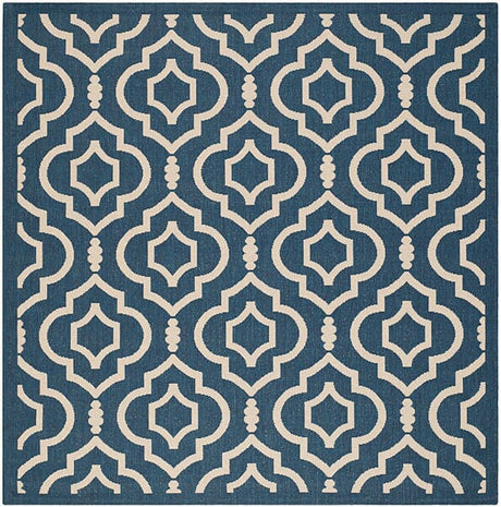 Safavieh Courtyard Cy6926 - 268 Navy / Beige Rugs - Safavieh - cy6926 - 268 - 7sq