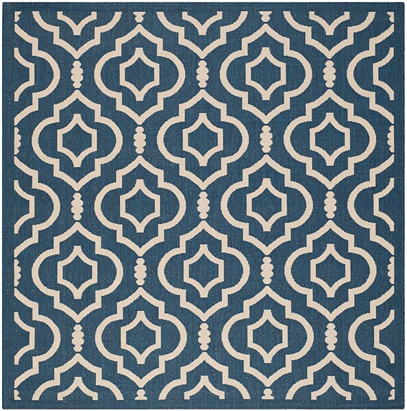 Safavieh Courtyard Cy6926 - 268 Navy / Beige Rugs - Safavieh - cy6926 - 268 - 7sq