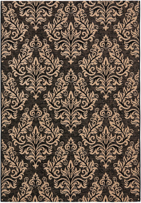 Safavieh Courtyard Cy6930 - 26 Black / Creme Rugs - Safavieh - cy6930 - 26 - 2