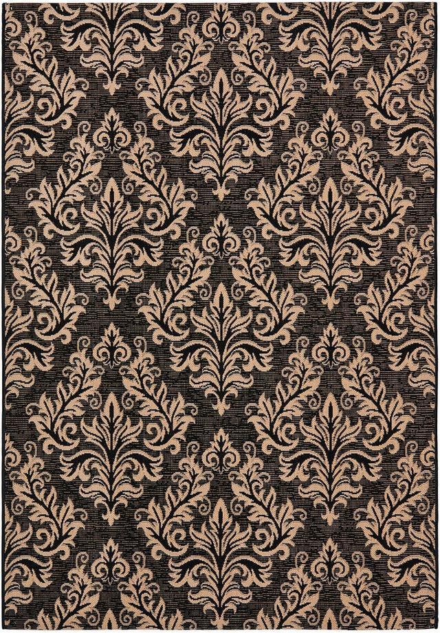 Safavieh Courtyard Cy6930 - 26 Black / Creme Rugs - Safavieh - cy6930 - 26 - 2