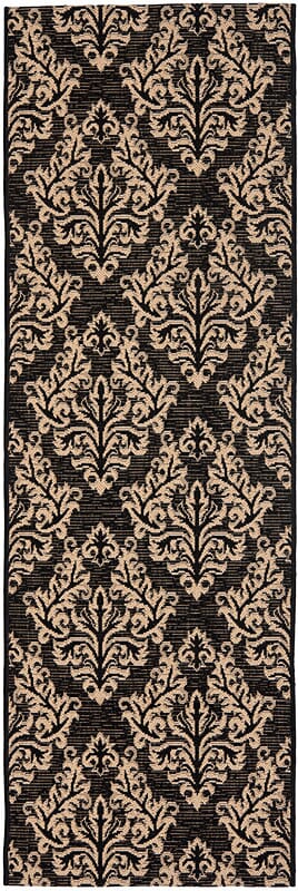 Safavieh Courtyard Cy6930 - 26 Black / Creme Rugs - Safavieh - cy6930 - 26 - 27