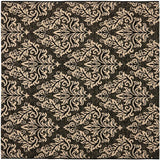 Safavieh Courtyard Cy6930 - 26 Black / Creme Rugs - Safavieh - cy6930 - 26 - 7sq