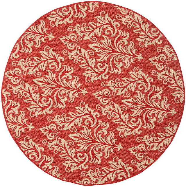 Safavieh Courtyard Cy6930 - 28 Red / Creme Rugs - Safavieh - cy6930 - 28 - 5r