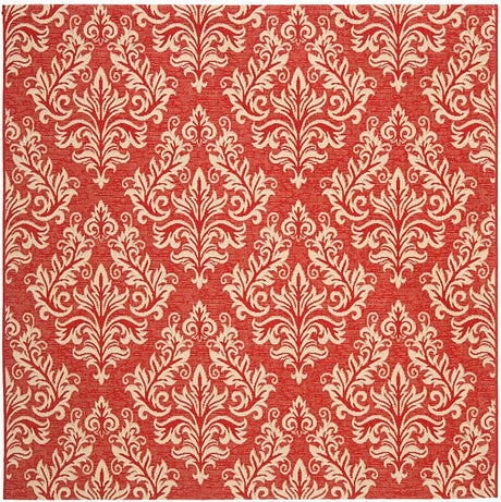 Safavieh Courtyard Cy6930 - 28 Red / Creme Rugs - Safavieh - cy6930 - 28 - 7sq