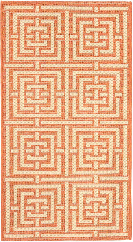 Safavieh Courtyard Cy6937 - 21 Terracotta / Cream Rugs - Safavieh - cy6937 - 21 - 2
