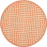 Safavieh Courtyard Cy6937 - 21 Terracotta / Cream Rugs - Safavieh - cy6937 - 21 - 5r