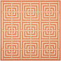 Safavieh Courtyard Cy6937 - 21 Terracotta / Cream Rugs - Safavieh - cy6937 - 21 - 7sq