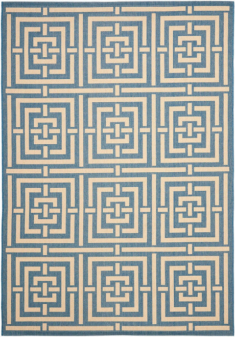 Safavieh Courtyard Cy6937 - 23 Blue / Bone Rugs - Safavieh - cy6937 - 23 - 2