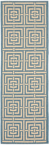 Safavieh Courtyard Cy6937 - 23 Blue / Bone Rugs - Safavieh - cy6937 - 23 - 27