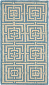 Safavieh Courtyard Cy6937 - 23 Blue / Bone Rugs - Safavieh - cy6937 - 23 - 5r