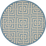 Safavieh Courtyard Cy6937 - 23 Blue / Bone Rugs - Safavieh - cy6937 - 23 - 5r