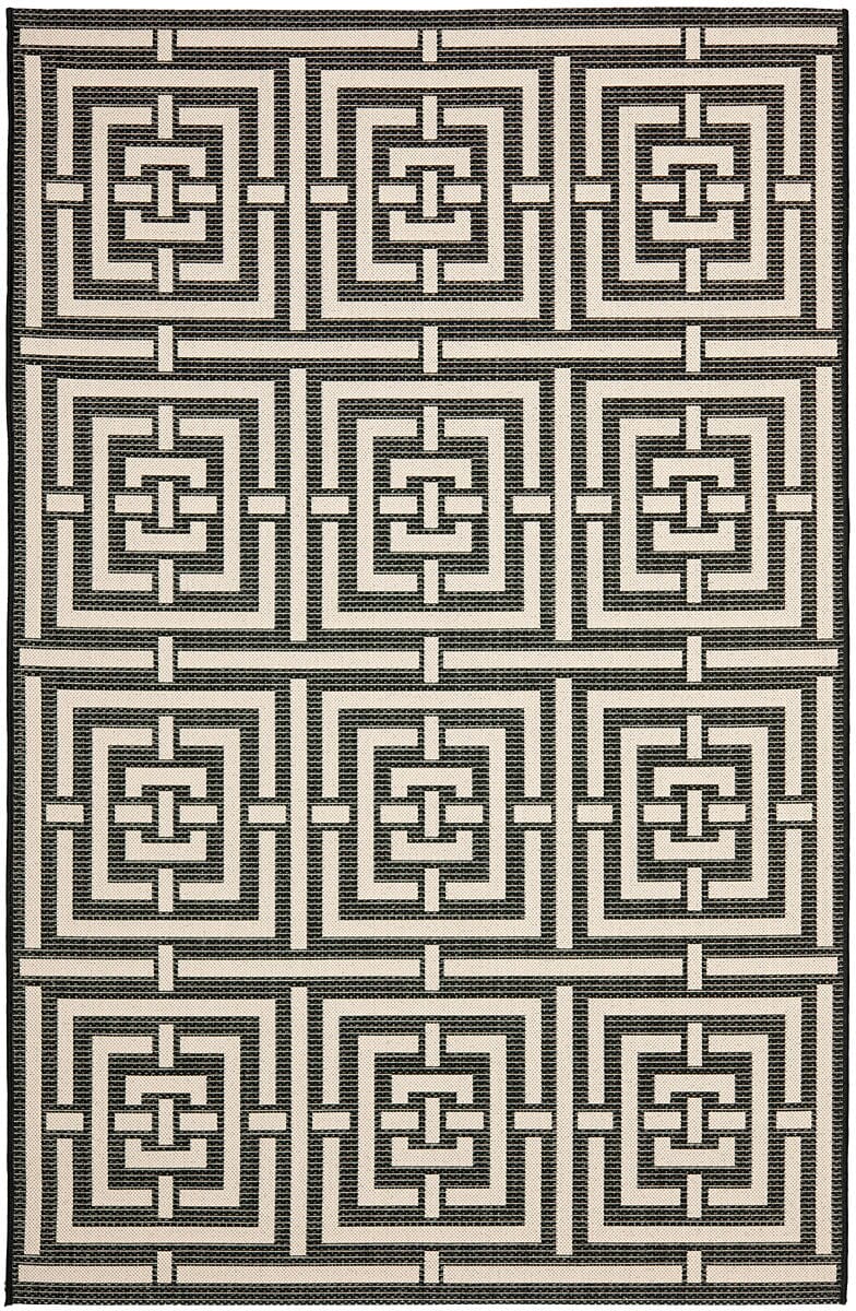 Safavieh Courtyard Cy6937 - 26 Black / Bone Rugs - Safavieh - cy6937 - 26 - 2