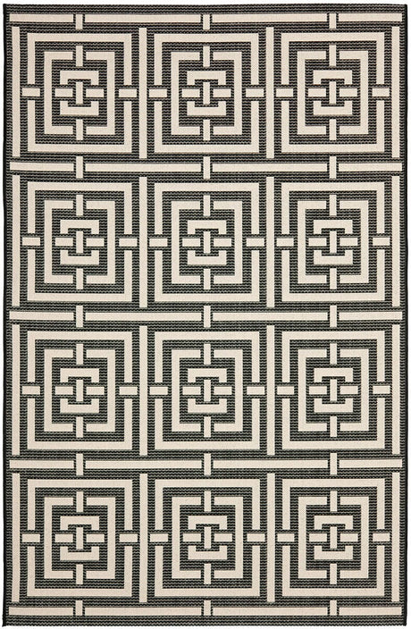 Safavieh Courtyard Cy6937 - 26 Black / Bone Rugs - Safavieh - cy6937 - 26 - 2