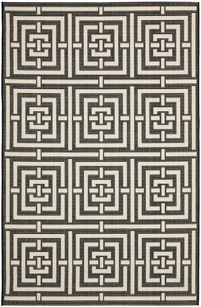 Safavieh Courtyard Cy6937 - 26 Black / Bone Rugs - Safavieh - cy6937 - 26 - 2