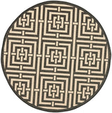 Safavieh Courtyard Cy6937 - 26 Black / Bone Rugs - Safavieh - cy6937 - 26 - 5r